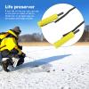 Alomejor Ice Scooper, Extra Large Ladle Ice Fishing Scoop Ice Awls Stainless Steel Retractable Fishing Ice Pick for Outdoor Ice Saving view 3