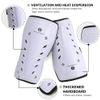 brooman Kids Sport Soccer Shin Guards Youth Football Pads Child Calf Protective Gear for Boys Girls Toddler Teenagers White,White/Red M view 3