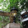 CHENKUI Modern Exterior Cap Lamp Black Post Headlights Die-Cast Aluminum Glass LampShade Pillar Lights Outdoor with Mount Base Post Lamp Light Fixtures for Garden, Patio, Pathway,Patio,Villa view 2