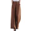 Maiyifu-GJ Women Casual Cotton Linen Baggy Pants Relaxed Fit Soft Comfy Wide Leg Trousers Drawstring High Waist Loose Pant (Brown 1,XX-Large) view 1