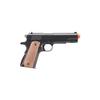 Full Steel World War 1911-A1 Spring Powered Metal Steel Airsoft Pistol (Color: Black/Faux Wood) view 2