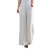 Maiyifu-GJ Women Casual Cotton Linen Baggy Pants Relaxed Fit Soft Comfy Wide Leg Trousers Drawstring High Waist Loose Pant (White,Medium) view 1