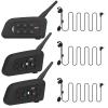 MIMIRACLE Referee Headset, Referee Communication System with Headset Earphone, V4+2V6 Bluetooth Intercom for Football Soccer Handball -3Pack(V4+2V6) view 1