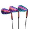WENGH Golf Wedge Set for Women or Men Right Handed Including 52 56 60 Degree Golf Wedges with CNC Milled Face-(Flex-Regular)-35 inches-Rainbow Colored Wedges view 1