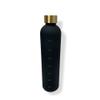 Adapta Bottle Time Marker Motivational Water Bottle 32oz Aesthetic BPA Free Frosted Plastic Water Bottle Perfect for the Gym, Sports and Outdoor Reusable and Leak proof Matte Black view 1