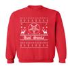 ALLNTRENDS Hail Santa Sweatshirt Goth Xmas Top Ugly Christmas Party Crewneck (XL, Red) view 1