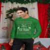 ALLNTRENDS Hail Santa Sweatshirt Goth Xmas Top Ugly Christmas Party Crewneck (XL, Red) view 4