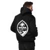 Guam Fleece Hoodies for Men Thick Heavyweight Hooded Sweatshirt Full Zip Warm Lining Coat view 2