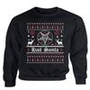 ALLNTRENDS Hail Santa Sweatshirt Goth Xmas Top Ugly Christmas Party Crewneck (2XL, Black) view 1