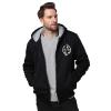 Guam Fleece Hoodies for Men Thick Heavyweight Hooded Sweatshirt Full Zip Warm Lining Coat view 1