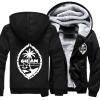 Guam Fleece Hoodies for Men Thick Heavyweight Hooded Sweatshirt Full Zip Warm Lining Coat view 3