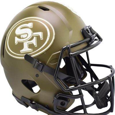 Riddell San Francisco 49ers NFL Salute to Service Speed Authentic Helmet