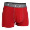 2UNDR Men's Flow Shift 3" Trunk Underwear Red view 1