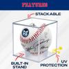 (4 Count) Display Zone Baseball Cube - Crystal Clear UV Protected Acrylic Display Case Box - Autographed Game Ball Holder (Fits Official Size MLB Ball) - Signed Baseball Memorabilia Storage view 3
