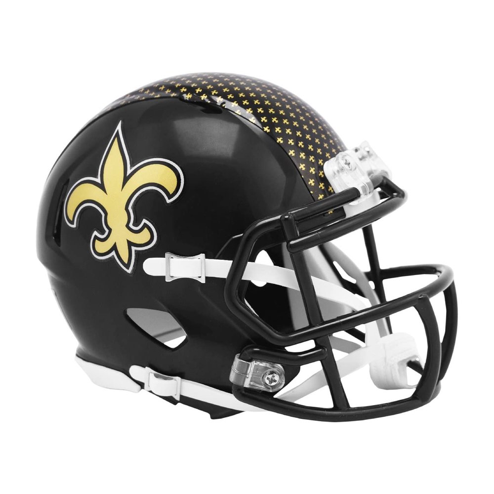Alternate On-Field Mini Speed Helmet for New Orleans Saints by Riddell