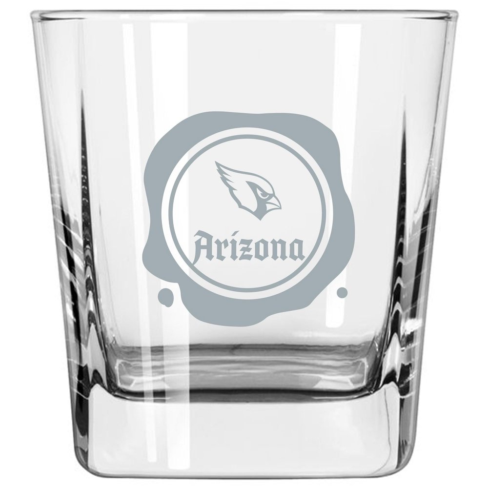 Logo Brands Arizona Cardinals 14oz. Frost Stamp Old Fashioned Glass