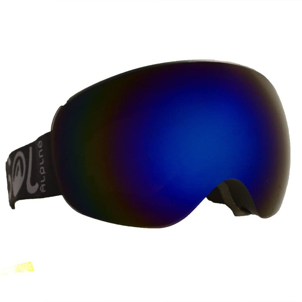 Alpinist Ski & Snowboard Goggles w/TWO Fast Changing Magnetic Lenses (adult small) (Alta Revo Blue (VLT 35%) + Luna (VLT 84%) lenses)