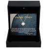 Love Knot Silver Necklace Luxury Box Para mi querida madre, cadena de oro con diseo de corazon clsico y estilo moderno para novia, mujer, futura e view 1