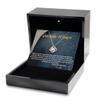 Love Knot Silver Necklace Luxury Box Para mi querida madre, cadena de oro con diseo de corazon clsico y estilo moderno para novia, mujer, futura e view 2