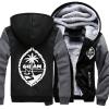 Guam Fleece Hoodies for Men Thick Heavyweight Hooded Sweatshirt Full Zip Warm Lining Coat view 3