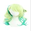 TO KU TOO YUO Idol Cosplay Wigs Gradient Green Hair Long Curly Wavy Wigs Synthetic Hair Kawaii Wig +Wig Cap view 1