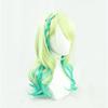 TO KU TOO YUO Idol Cosplay Wigs Gradient Green Hair Long Curly Wavy Wigs Synthetic Hair Kawaii Wig +Wig Cap view 2
