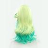 TO KU TOO YUO Idol Cosplay Wigs Gradient Green Hair Long Curly Wavy Wigs Synthetic Hair Kawaii Wig +Wig Cap view 4