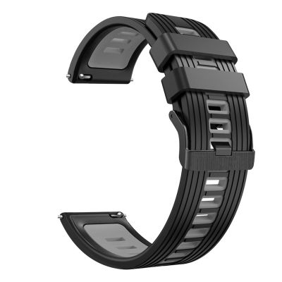 GANYUU Silicone Strap Bands for Pro 3/3 GPS LTE Smart Watchband 22MM Bracelet Wrist Straps for Pro 2020 S2 E2 Correa(Style E,Ticwatch GTX E2 S2)