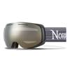 Nordik Loki Ski Goggle Winter Snow Goggles (Matte Black/K-Gold Lens) view 1