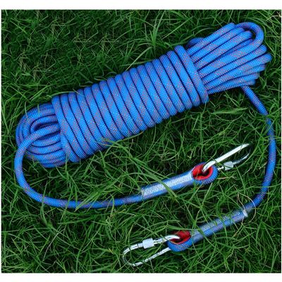 14mm Static Rope Heavy Duty Rock Climbing Rope 32ft 164ft 328ft 656ft High Strength Safety Emergency Ropes Escape Utility Cord for Rappelling Mountaineering Caving Outdoor Camping (Color : Blue, Siz