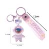 Vlmazlm Pretty keychains Astronaut Kawaii Key Chain with Sunset Light, Astronaut Cute Keychains Pendant Car Keychains (pink) view 2