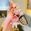 Vlmazlm Pretty keychains Astronaut Kawaii Key Chain with Sunset Light, Astronaut Cute Keychains Pendant Car Keychains (pink) view 4