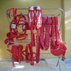 AMAZING HORSE STUFF Double Horse Red Nylon Driving Harness in Red & White (Pony) view 1