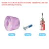 PATIKIL Roller Skate Toe Stops with Screwdriver, 2 Pair 82A Rubber Brake Stoppers Block for Roller Skate Accessories Replacement, Mixed Purple White view 3
