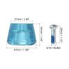 PATIKIL Roller Skate Toe Stops with Screwdriver, 2 Pair 82A Rubber Brake Stoppers Block for Roller Skate Accessories Replacement, Clear Blue view 2