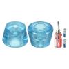 PATIKIL Roller Skate Toe Stops with Screwdriver, 1 Pair 82A Rubber Brake Stoppers Block for Roller Skate Accessories Replacement, Clear Blue view 1