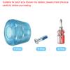 PATIKIL Roller Skate Toe Stops with Screwdriver, 1 Pair 82A Rubber Brake Stoppers Block for Roller Skate Accessories Replacement, Clear Blue view 3