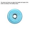 PATIKIL Roller Skate Toe Stops with Screwdriver, 1 Pair 82A Rubber Brake Stoppers Block for Roller Skate Accessories Replacement, Clear Blue view 4