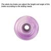 PATIKIL Roller Skate Toe Stops with Screwdriver, 1 Pair 82A Rubber Brake Stoppers Block for Roller Skate Accessories Replacement, Mixed Purple White view 4