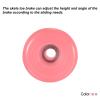 PATIKIL Roller Skate Toe Stops with Screwdriver, 2 Pair 82A Rubber Brake Stoppers Block for Roller Skate Accessories Replacement, Pink Purple view 4
