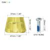 PATIKIL Roller Skate Toe Stops with Screwdriver, 2 Pair 82A Rubber Brake Stoppers Block for Roller Skate Accessories Replacement, Clear Blue Yellow view 2