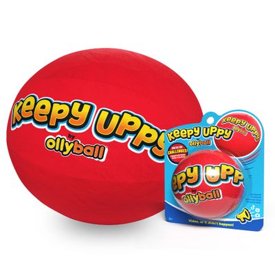Ollyball Keepy Uppy Patented Indoor Play Ball & Kickball for Kids | Soft Safe Re-Inflatable Olly Ball for Active Indoor Fun, Games & Activities Indoor Ball, Keepy Uppy Game for Families