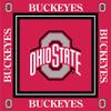Ohio State Buckeyes Party Supplies 48 Pieces Officially Licensed University Set: 16 oz. Plastic Beverage Cups, 9" Paper Plates, Luncheon Napkins, Complete Party Supplies 16 Guests by Westrick view 3