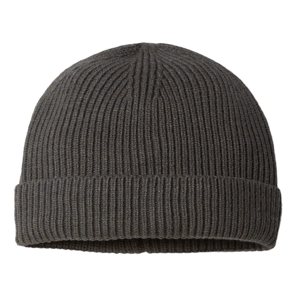 Atlantis Headwear Sustainable Fine Rib Knit, One Size, Dark Grey