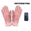 Winter Heated Gloves Comfortable Warm USB Rechargeable Gloves for Women,Pink 3 Heating Levels Gloves with Touchscreen,Electric Heated Gloves for Motorcycle Cycling Typing Sport Fishing Heated Gloves-B view 2