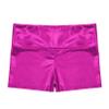 Moggemol Kids Girls Shiny Gymnastic Dance Shorts Yoga Tight Hot Pants Swimming Sports Bottoms Rose 8 Years view 3