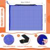 Woanger 3 Pcs Thickened Extra Large Sports Ball Bag Mesh Soccer Net Ball Bag Drawstring Bags Team Work for Holding Basketball, Volleyball, Baseball with Shoulder Strap, 35.4 x 27.5 Inch(Royal Blue) view 2