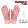 Winter Warm USB Rechargeable Gloves for Women, Pink, 3 Heating Levels, Touchscreen, Electric Heated Gloves for Motorcycle Cycling, Typing, Sport, Fishing view 2