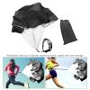 Running Speed Training, Speed Chute Resistance Parachute for Speed Training Running Sprint Chute Soccer Football Sport Speed Training Speed Drills Resistance Parachute(black) view 3