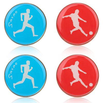 Cyrank 4pcs Referee Flip Coins, Referee Volleyball Flip Coin Portable Toss Sport Coin Referee Judge Toss Coins for Soccer Football Volleyball Table Tennis